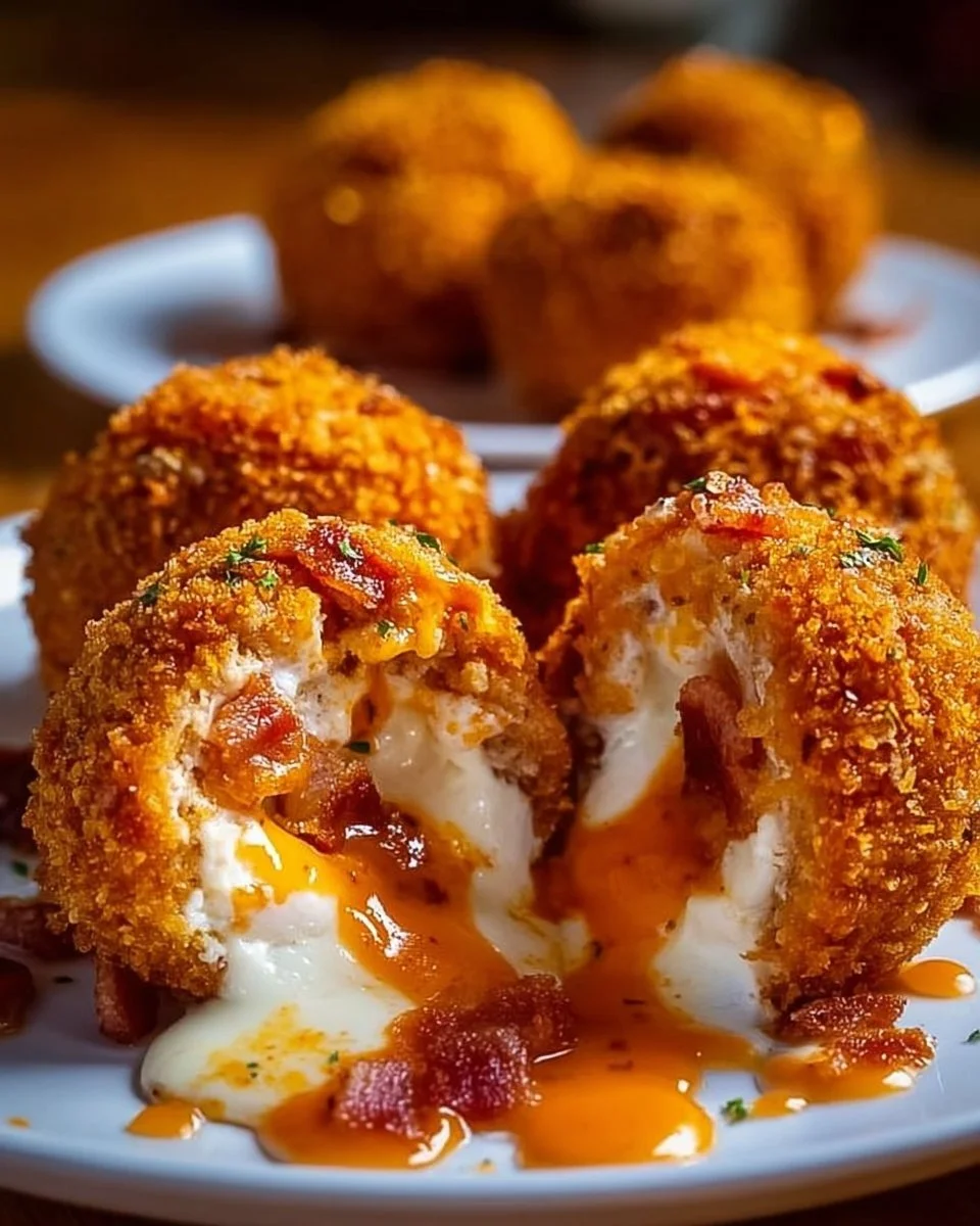 Buffalo Chicken Bacon Mozzarella Bombs