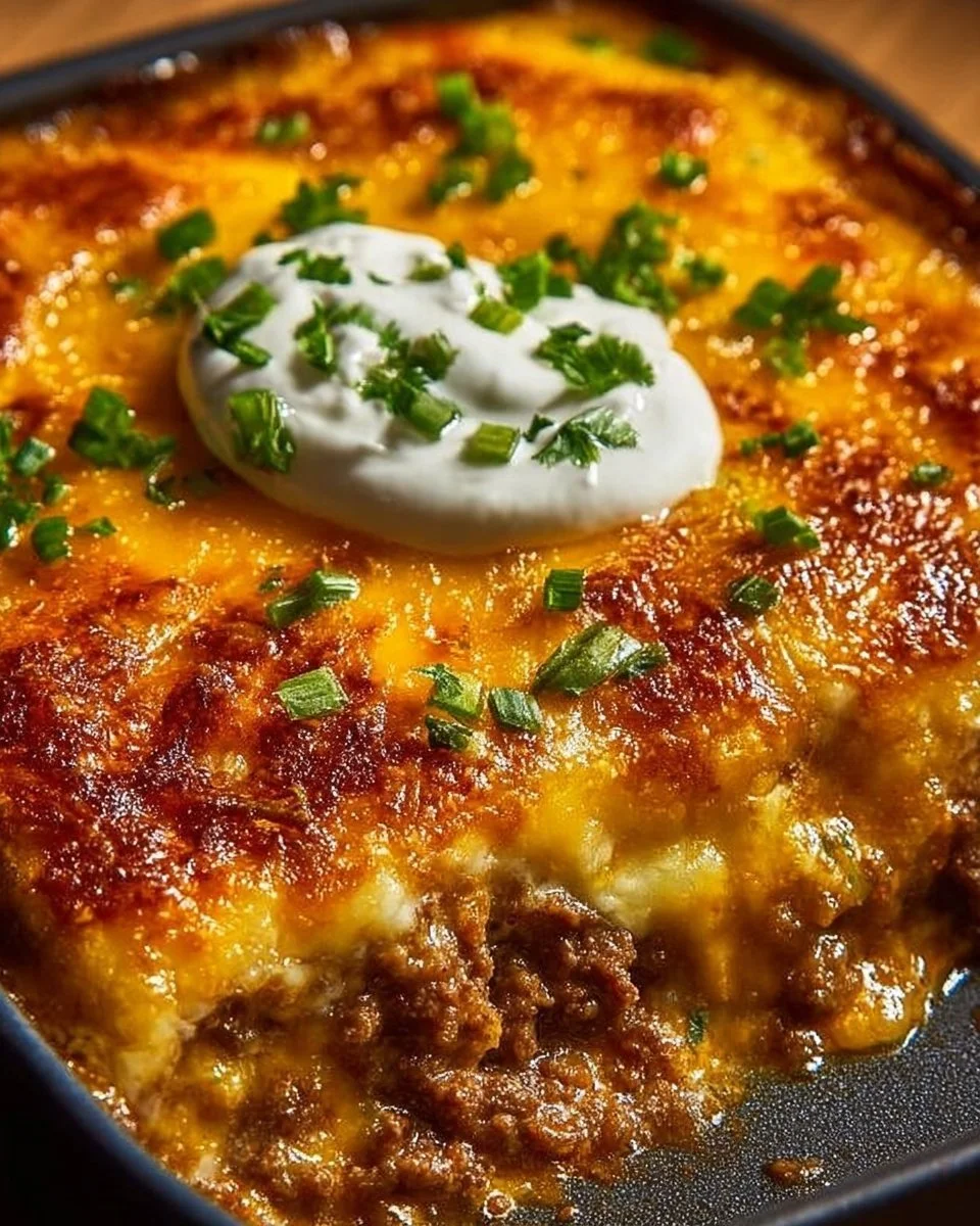 Cheesy Baked Burrito Casserole