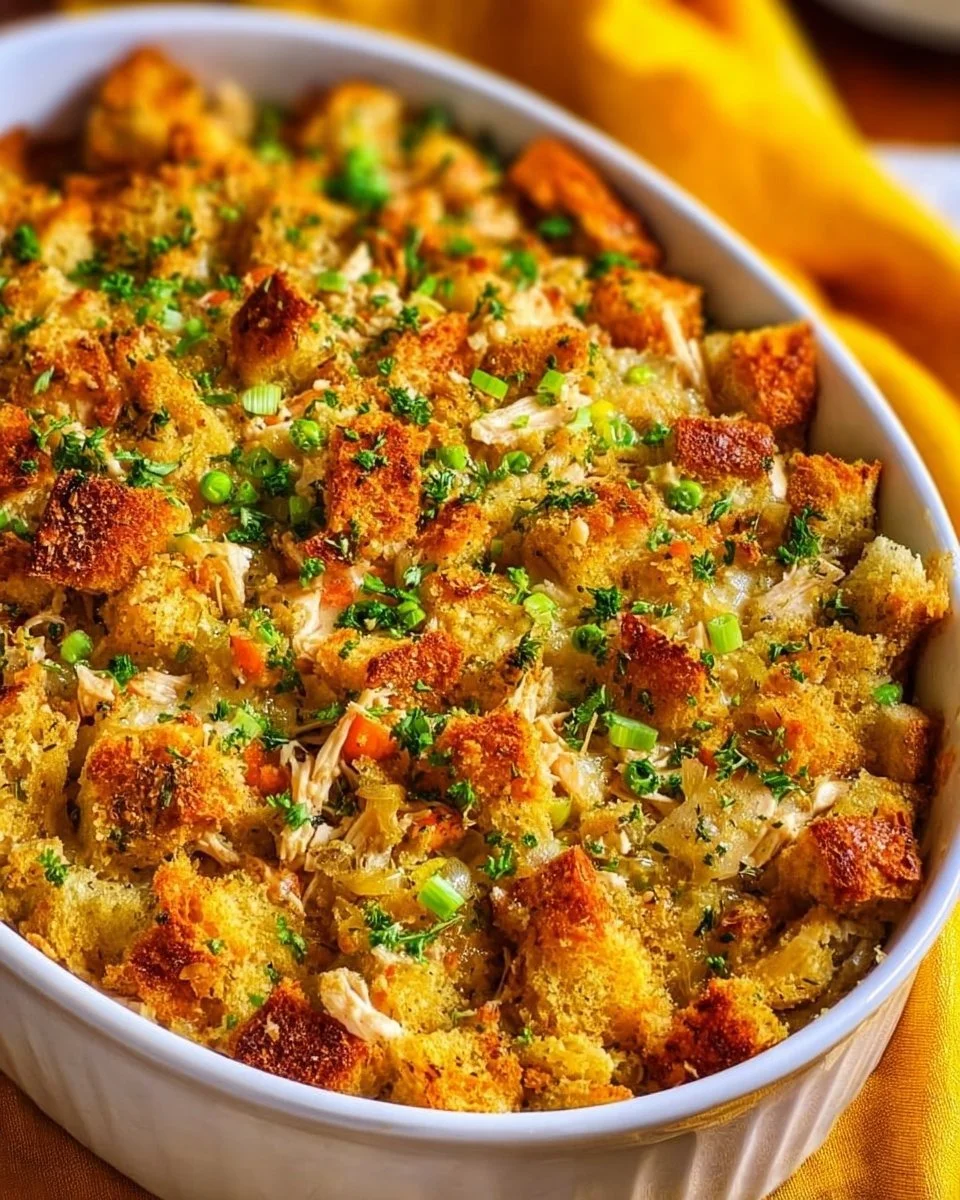 Chicken and Stuffing Casserole