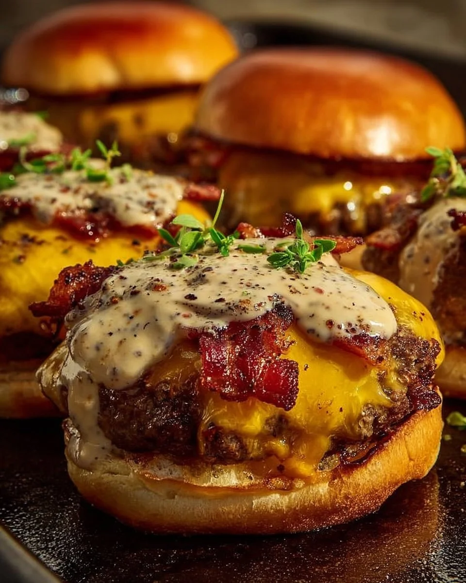 Delicious Crack Burgers with juicy patties and fresh toppings