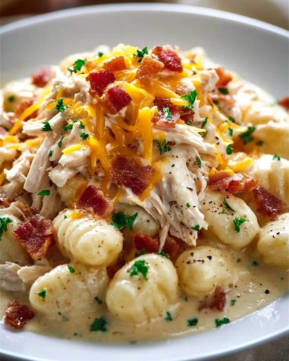 Creamy Crack Chicken Gnocchi