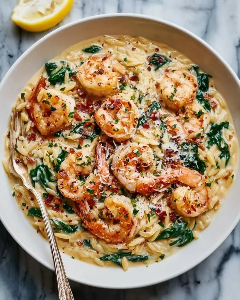 Creamy Shrimp Orzo