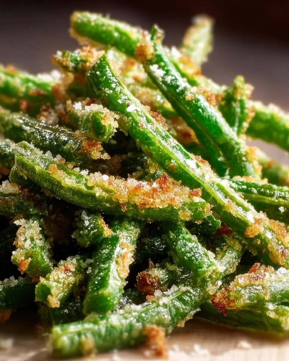 Crispy Garlic Parmesan Green Beans