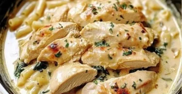 Delicious Crockpot Olive Garden Chicken dish prepared with fresh ingredients