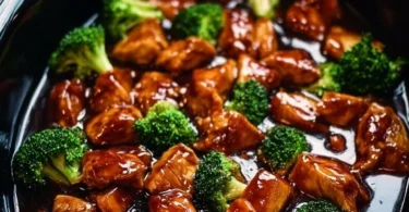 Delicious Crockpot Teriyaki Chicken recipe with savory sauce and tender chicken pieces.