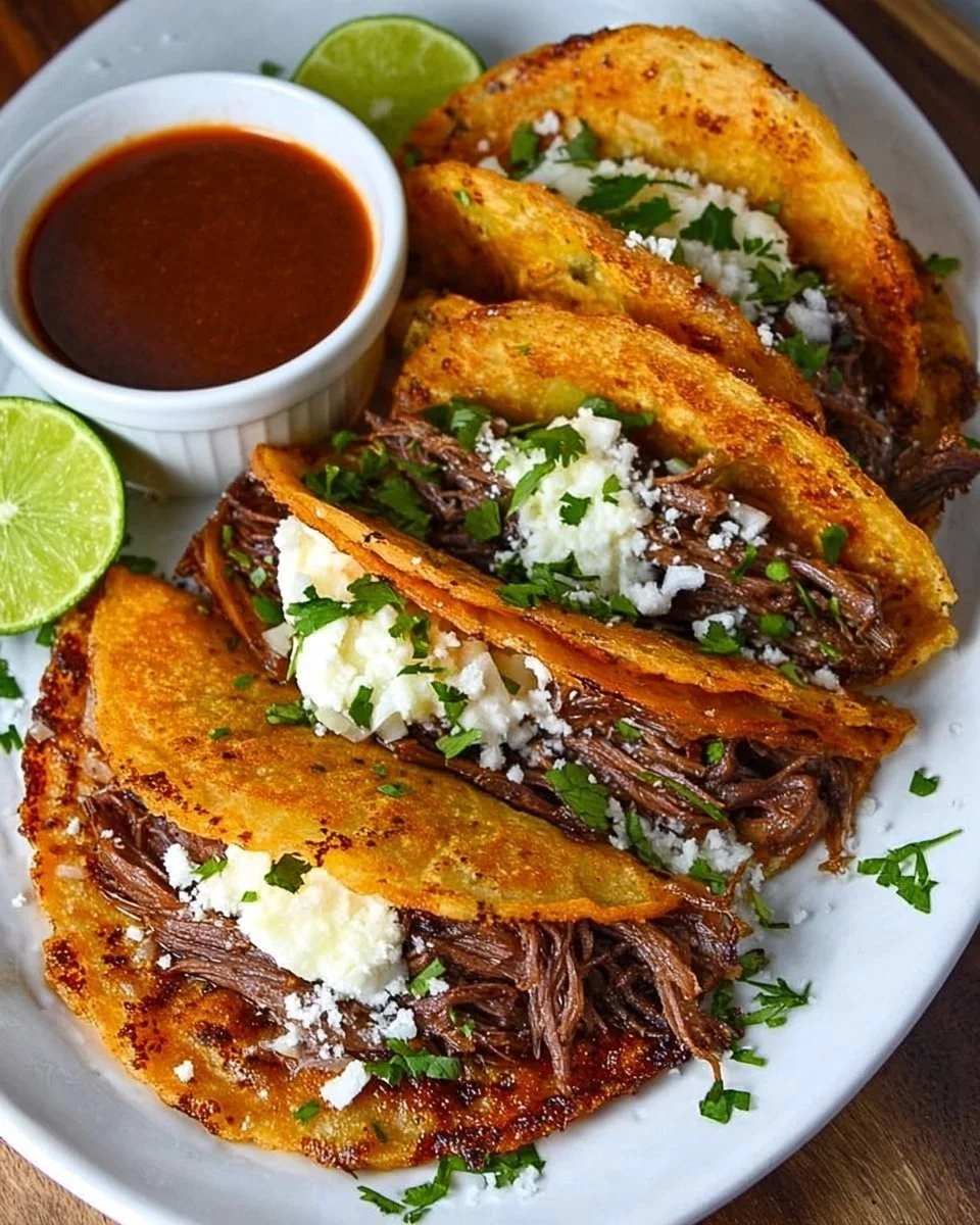 Easy Birria Tacos with Consomme