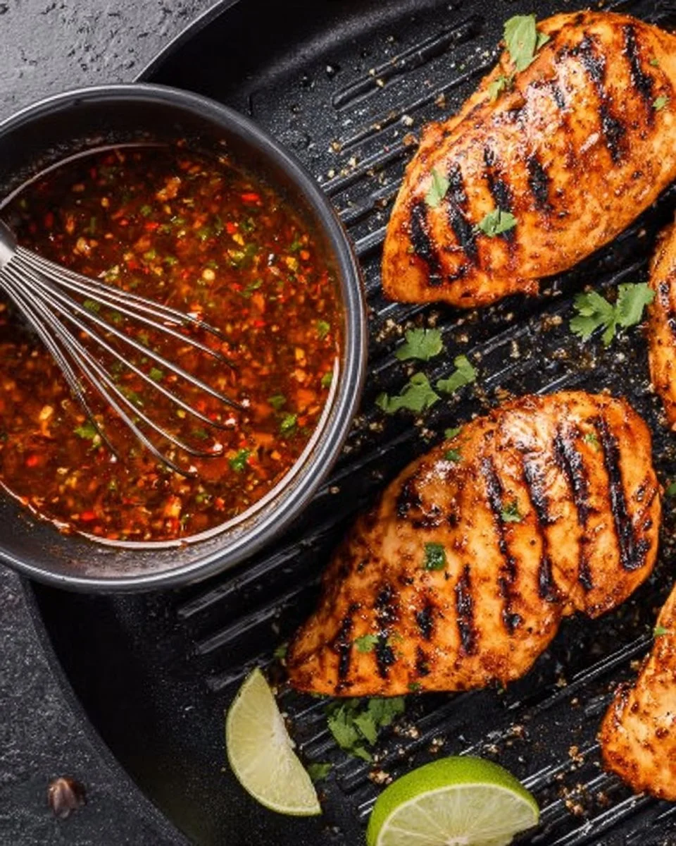 Delicious marinated Mexican chicken ready for grilling or baking