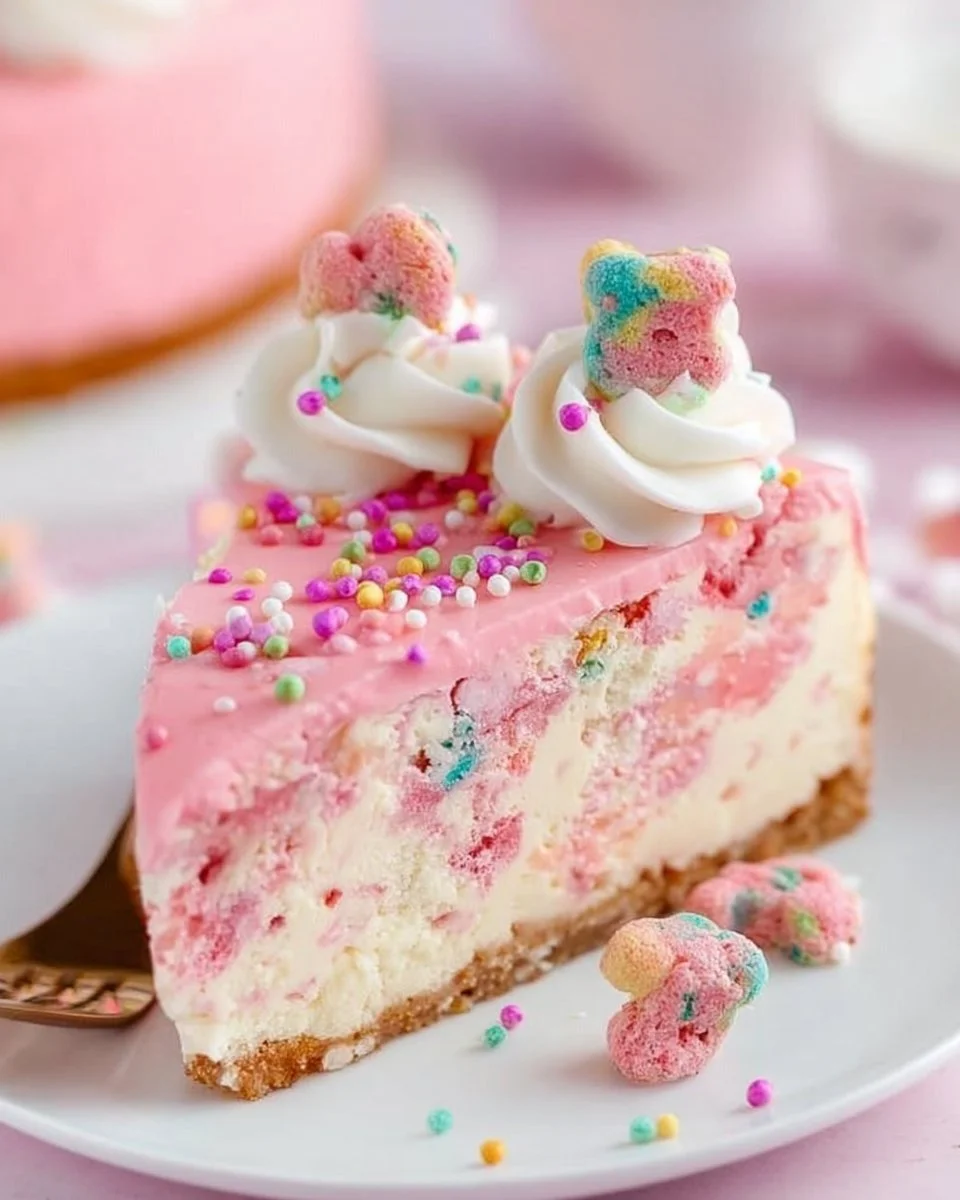 Frosted Animal Cookie Cheesecake