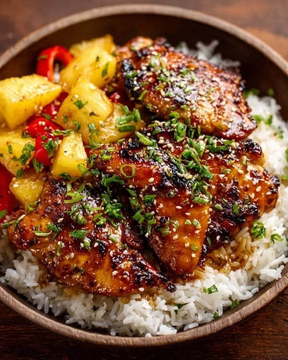 Hawaiian Chicken & Coconut Rice