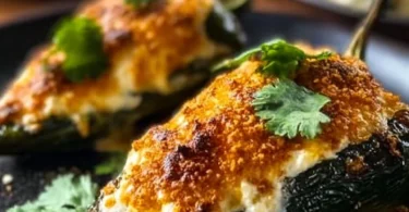 Healthy baked stuffed peppers filled with vegetables and grains