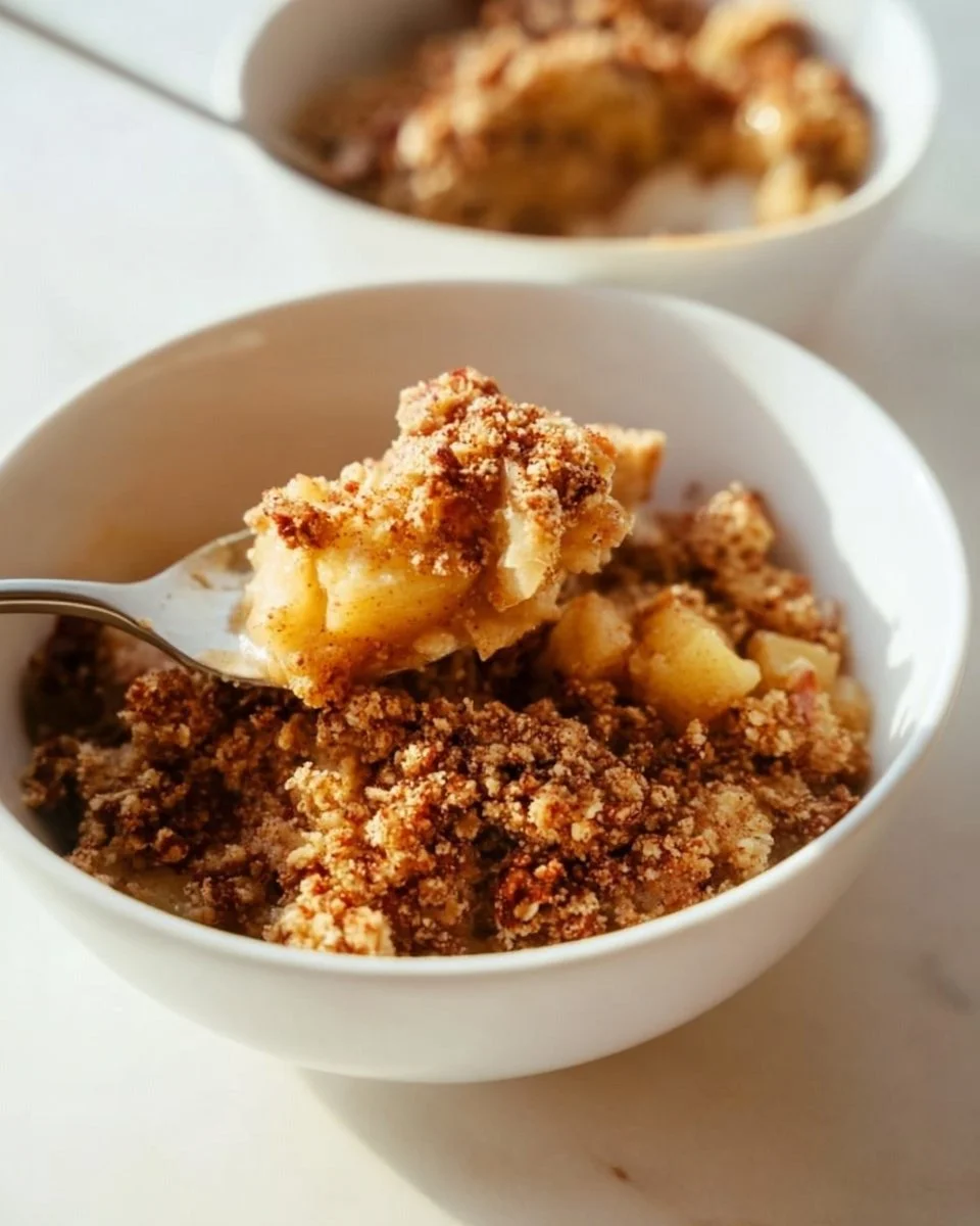Healthy Breakfast Apple Crumble
