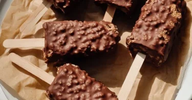 Healthy peanut butter yogurt crunch bars with yogurt and crunchy texture