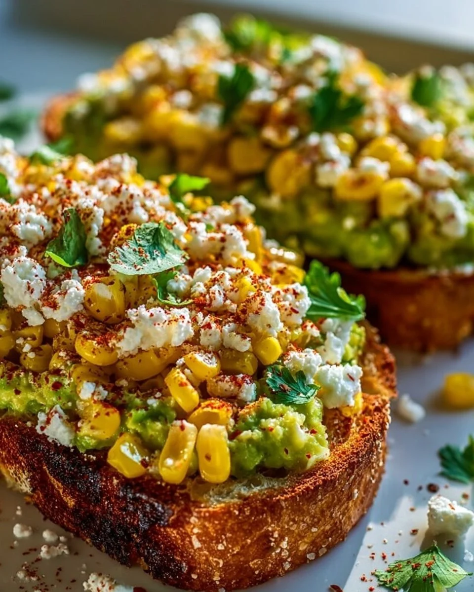 Mexican Street Corn Avocado Toast
