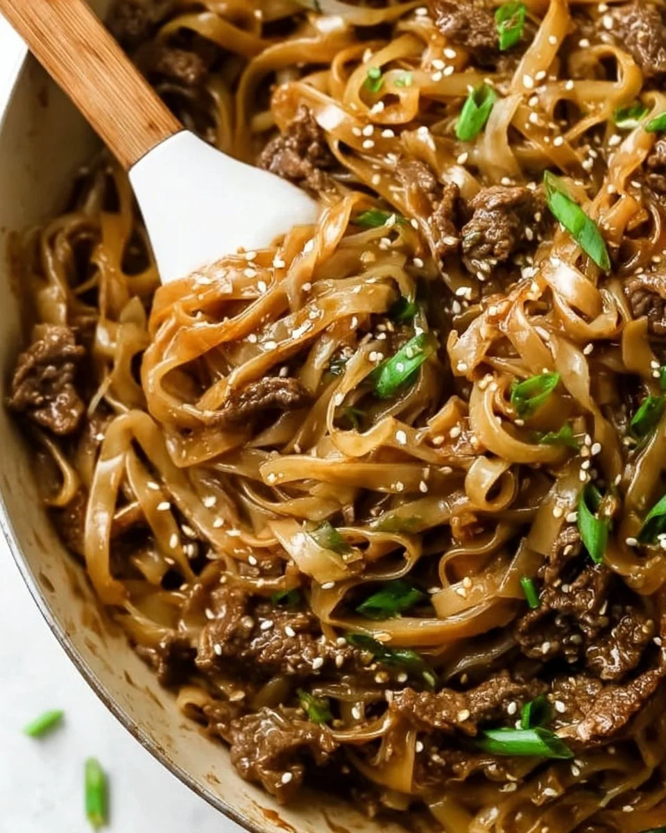 Mongolian Beef and Noodles