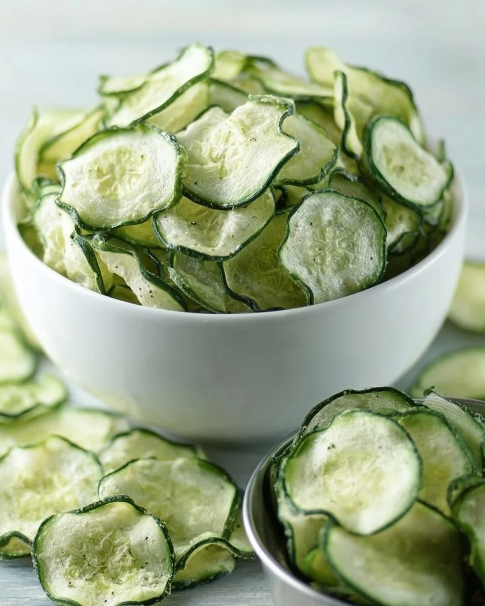 Salt and Vinegar Cucumber Chips