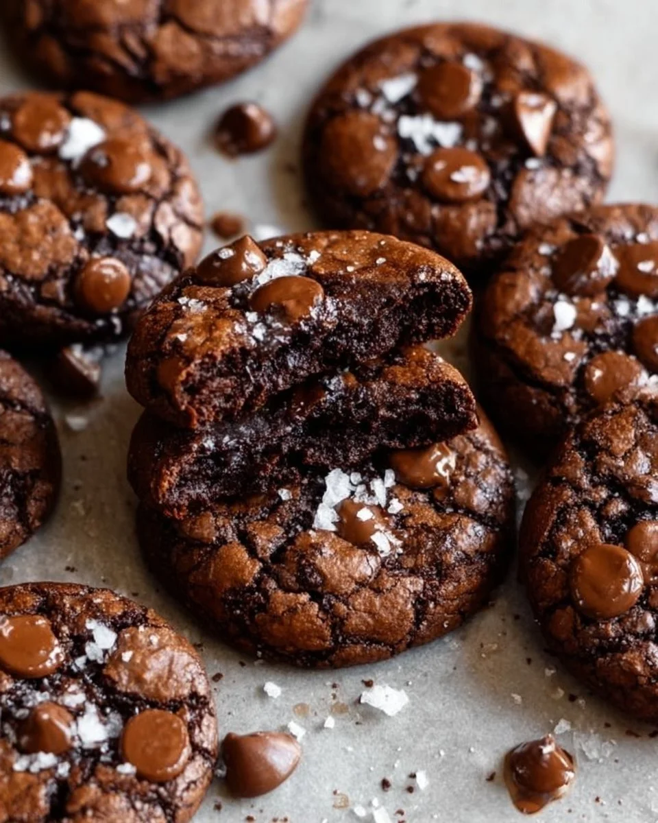 Salted Brownie Cookies