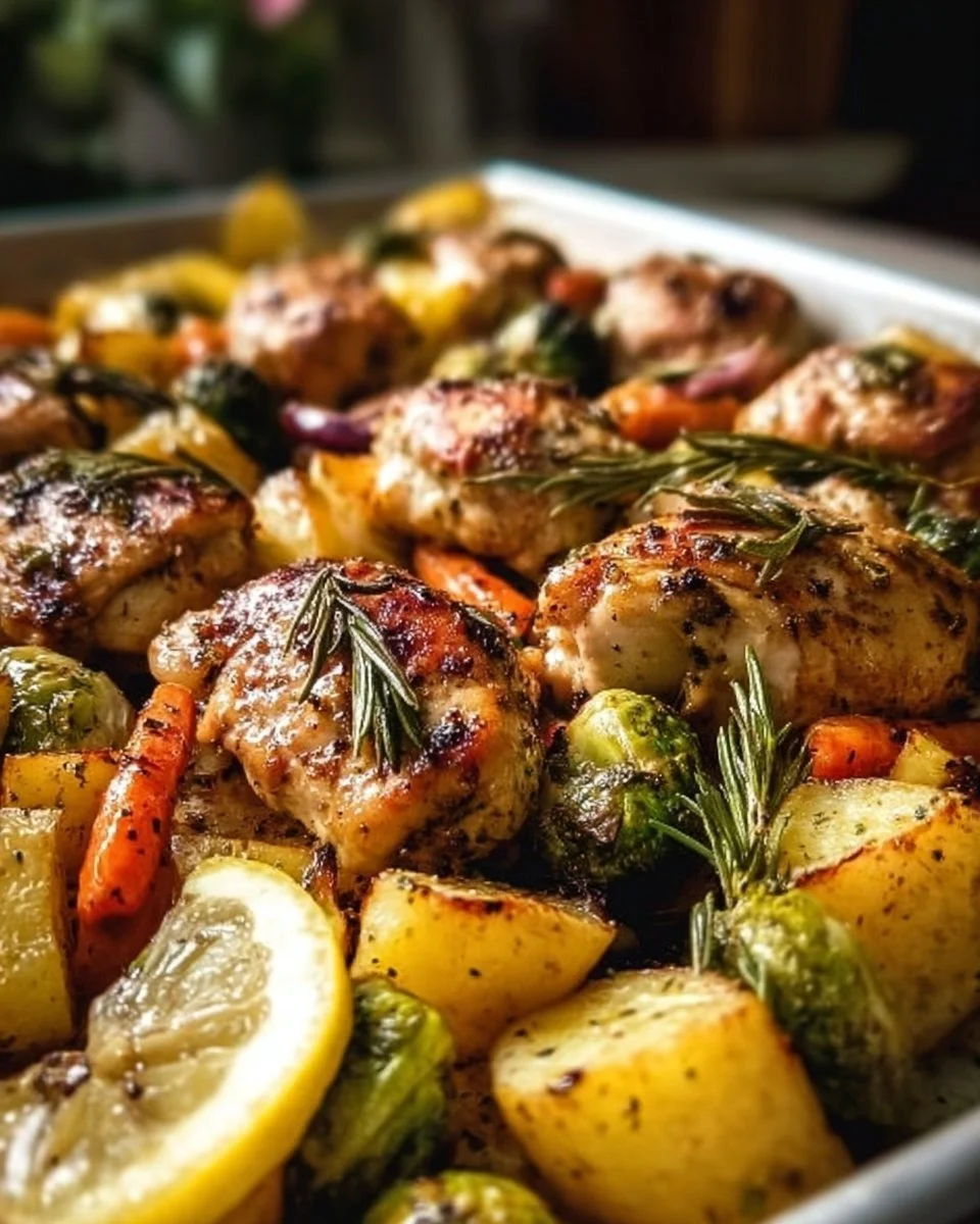 Sheet Pan Lemon Herb Chicken and Vegetables