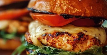 Delicious Spicy Chipotle Chicken Burger with smoky flavors and toppings
