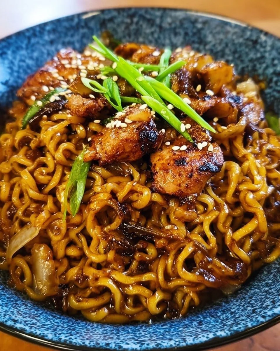 Stir Fry Japanese BBQ Ramen Noodles