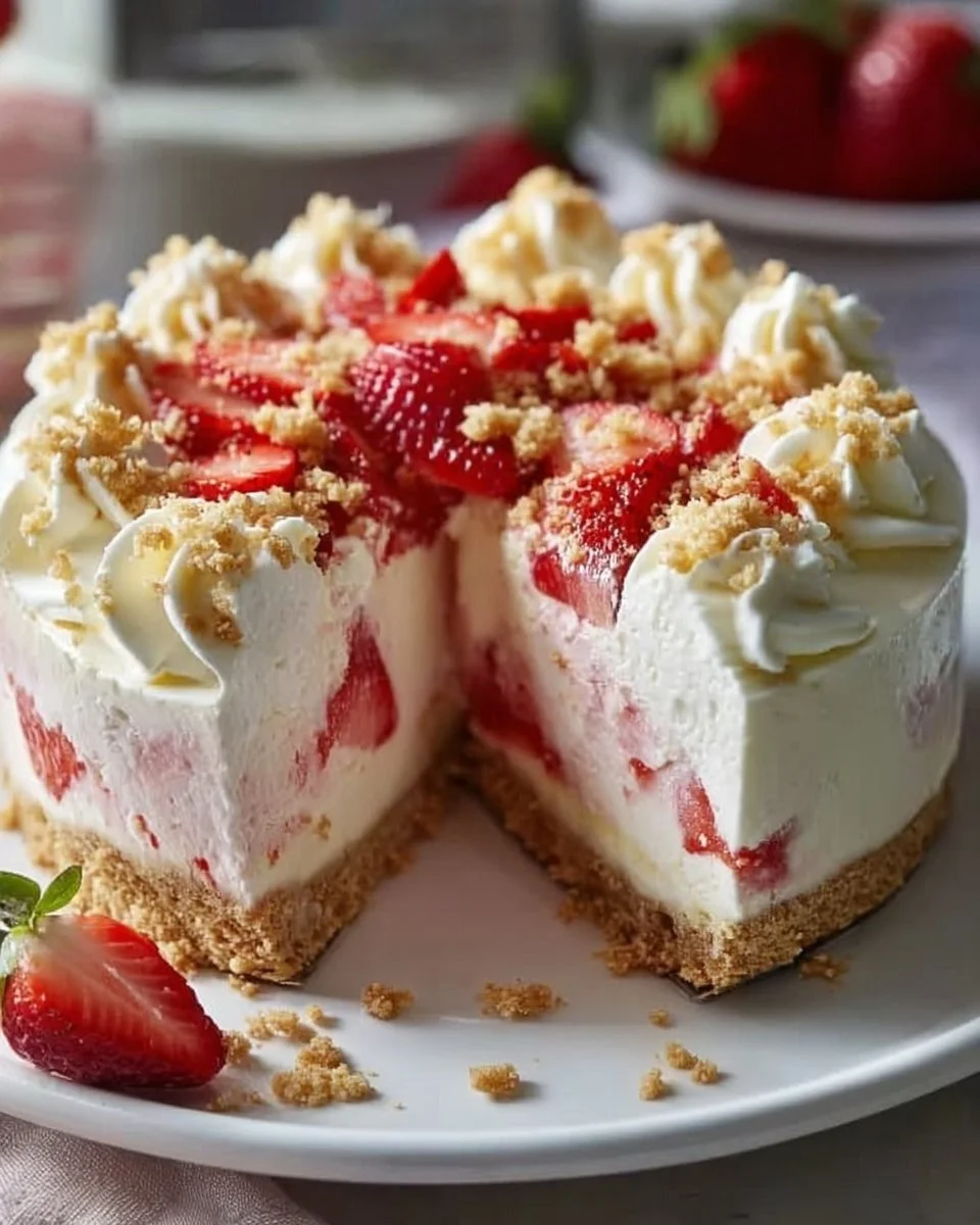 Strawberry Crunch Cheesecake