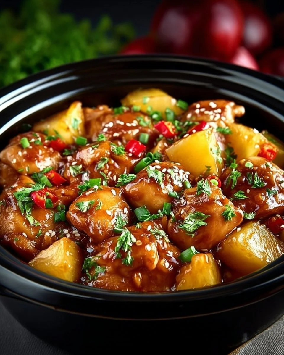 Sweet Hawaiian Crockpot Chicken