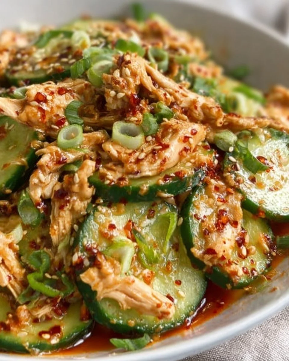 Thai Cucumber Salad with Chicken