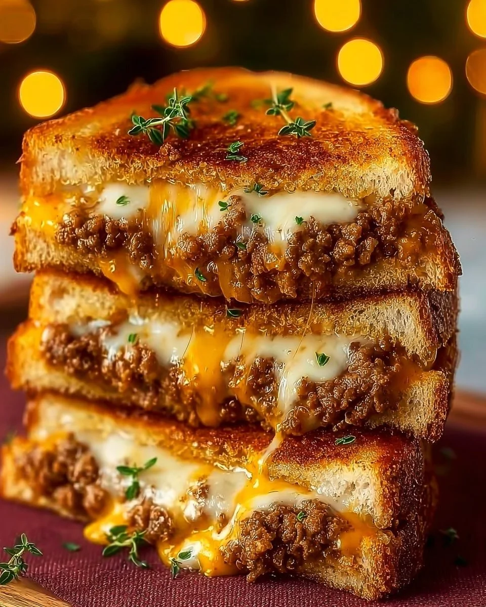 Ultimate Cheesy Ground Beef Melt